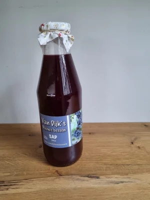 Productfoto Puur Blauwe bessensap 750 ml
