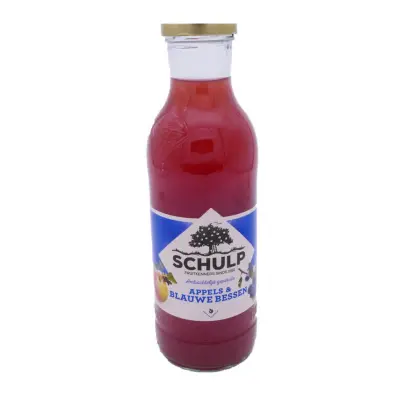 Productfoto Schulp appelsap blauwe bes 0,75 liter