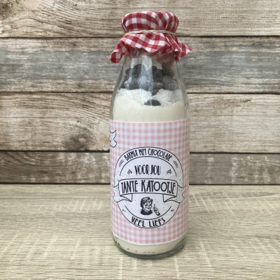Productfoto Cadeaufles "Veel Liefs" van Tante Katootje