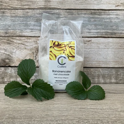 Productfoto Cakemix banaan met chocolade van Custers