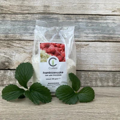 Productfoto Cakemix framboos met witte chocolade