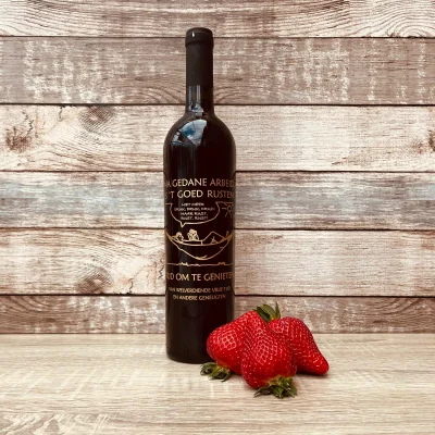 Productfoto Rode wijn: "Tijd om te genieten"