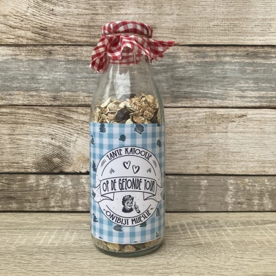 Productfoto Cadeaufles: "op de gezonde toer" van Tante Katootje