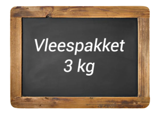 Productfoto Vleespakket varken, 3 kg,