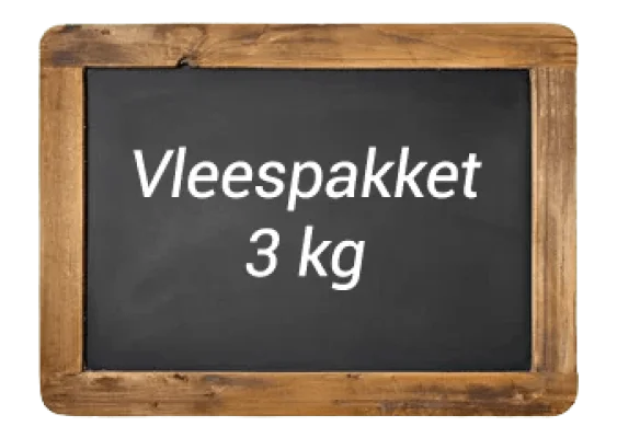 Productfoto Vleespakket varken, 3 kg,