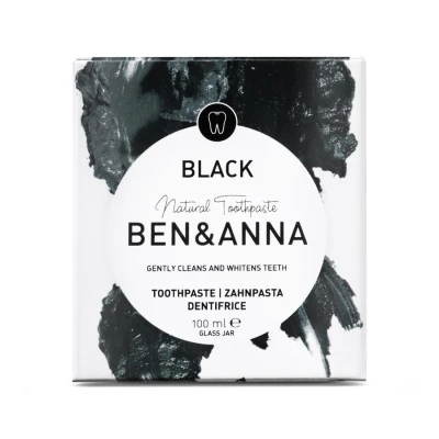 Productfoto Tandpasta Ben&Anna 100g glazen pot black