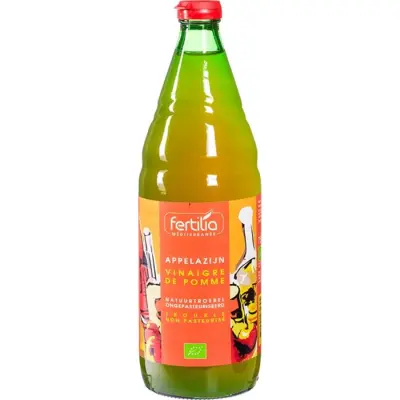 Productfoto Appel azijn per fles 750ml  natuurtroebel