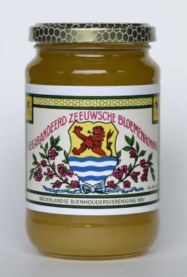 Productfoto Zeeuwse bloemen Honing  450 gram pot