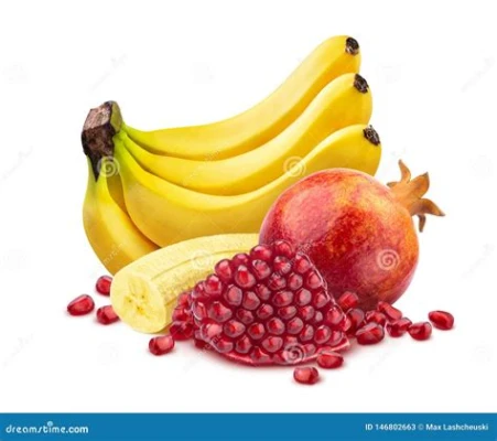 Productfoto Banaan-granaatappel en cranberry jam 370ml pot