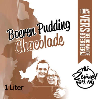 Productfoto Boeren Chocolade Pudding, 1 liter
