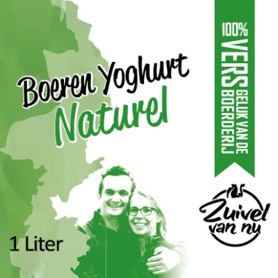 Productfoto Boeren Yoghurt - Naturel, 1 liter