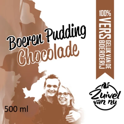 Productfoto Boeren Chocolade Pudding, 500 ml
