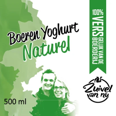 Productfoto Boeren Yoghurt - Naturel, 500 ml