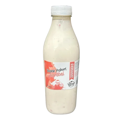 Productfoto Boeren yoghurt - Aardbei, 1 Liter