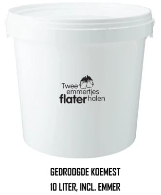 Productfoto Gedroogde koemest - 10 liter, incl. emmer